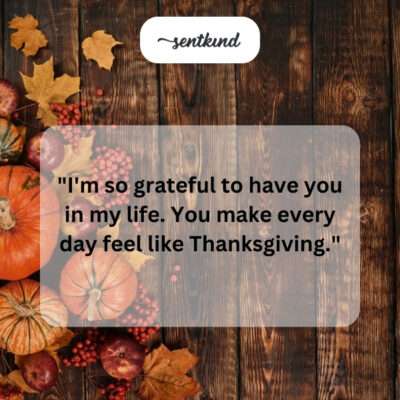 Grateful for you.
