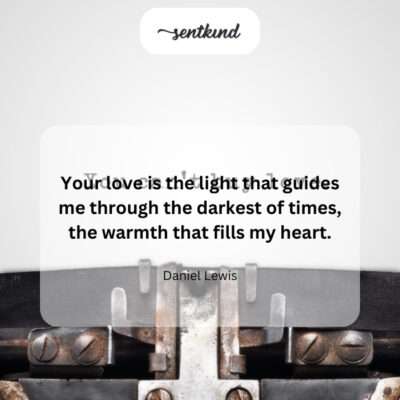Her love story began at first sight, blooming with every interaction.