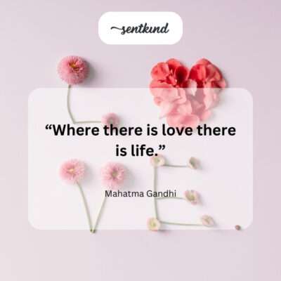 Love brings life.