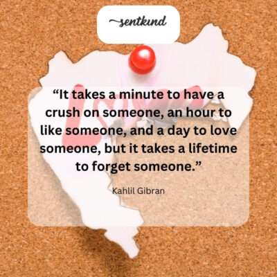 Love may bloom quickly, but forgetting a cherished one is a lifelong journey.
