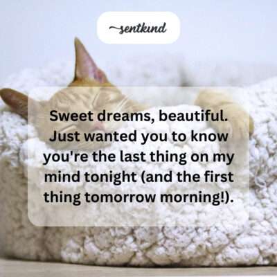 Cherishing you always; good night, my love.