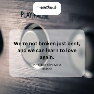 Though scarred, our love isn't shattered; it's merely reshaped, ready to bloom anew.