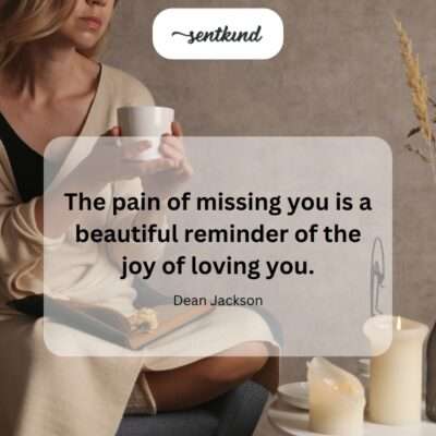 Painful, joyful missing.