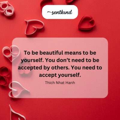 Beauty in self-acceptance.