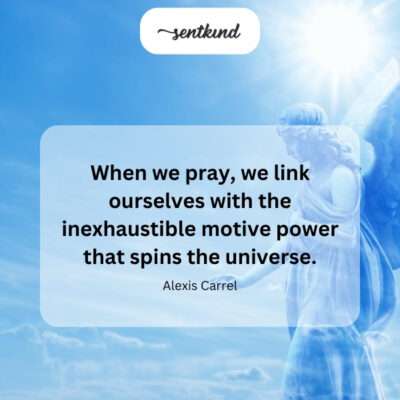 A connection between a person and the universe.