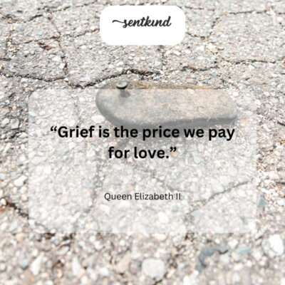 Love's depth is measured by the grief its loss creates.