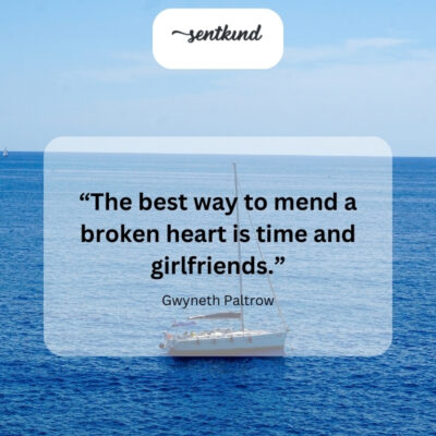 Time heals all wounds, especially with the support of good girlfriends.