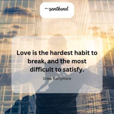 Breaking free from love's hold is a formidable challenge.