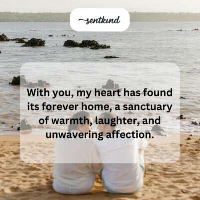 Forever home in your warmth and love.