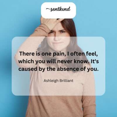 Your absence is a constant ache I carry.