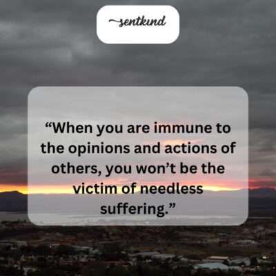 Inner peace comes when external validation loses its power.