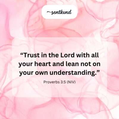 Trust God fully.