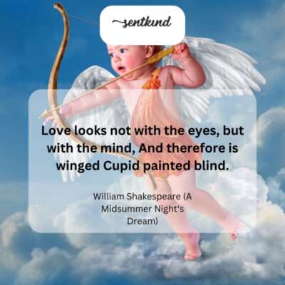 Love is blind and comes from the heart.