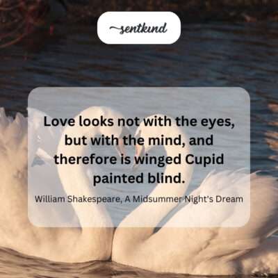 Love sees with the mind.