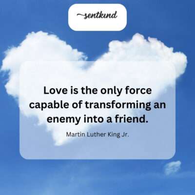 Love's power to bridge divides.