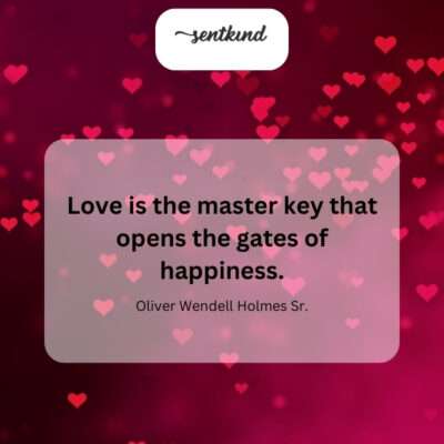 The key to happiness.