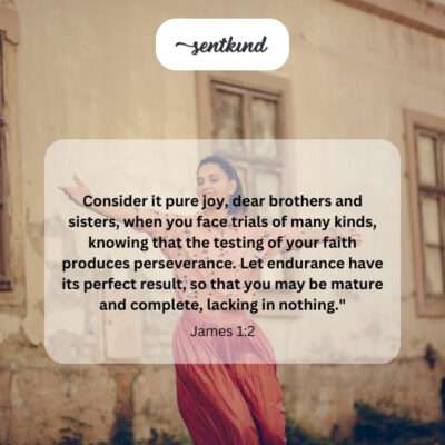 Find joy in trials; they build perseverance and completeness.