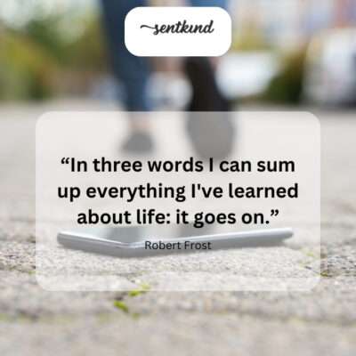 Life's resilience: it goes on.