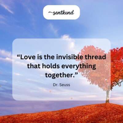 A delicate, glowing thread connecting various aspects of life and relationships.