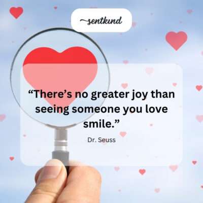 A radiant smile reflected in a loving gaze.