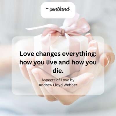 The transformative power of love.