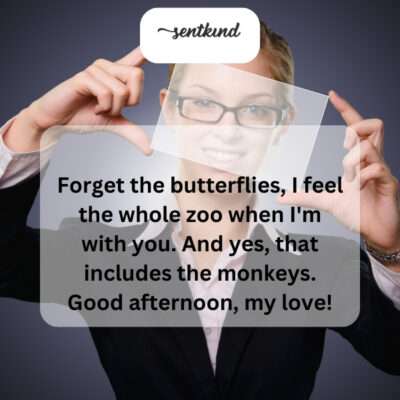 My heart's not fluttering, it's stampeding when you're near.
