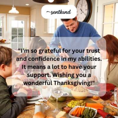 Grateful for your trust and confidence. Your support means a lot. Wonderful Thanksgiving wishes!