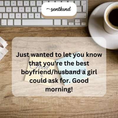 Hearing that makes my day even better!