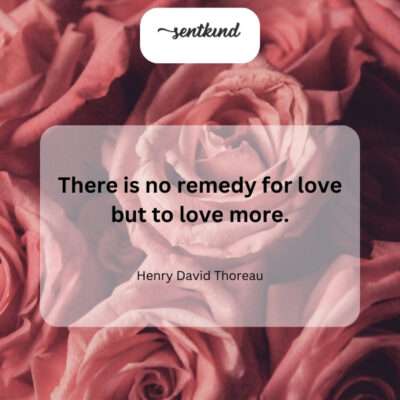 The only cure for love is deeper love.