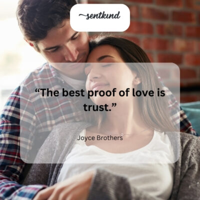 Trust is the ultimate expression of love.
