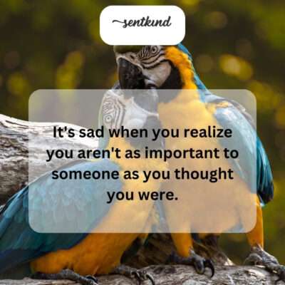 Realizing your place in their heart.