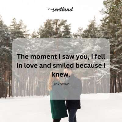 Instant love and shared awareness.