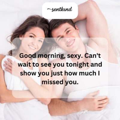 The message implies a romantic relationship and anticipation for a reunion.