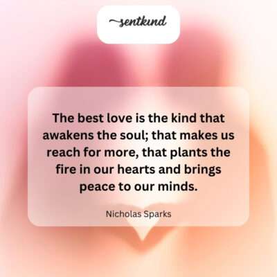 Love that ignites and soothes.