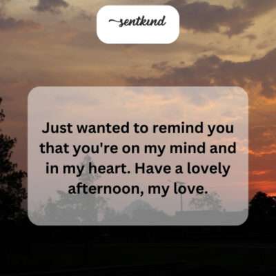 Thinking of you always, my love.