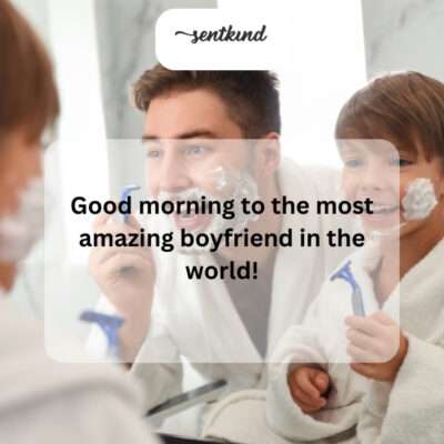 Starting your day knowing you're loved is the best.