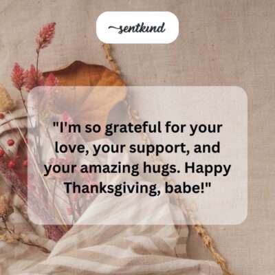 Grateful for your love and hugs.