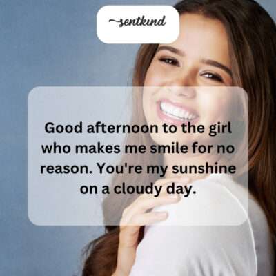She's my reason to smile, even when things are tough.