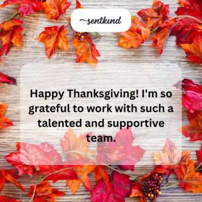Grateful for a talented and supportive team this Thanksgiving.