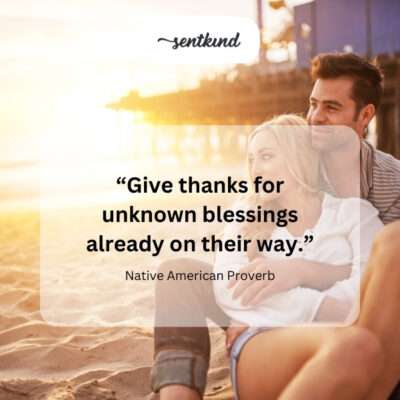 Thankful for blessings yet to come.