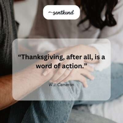 Thanksgiving: a call to action.