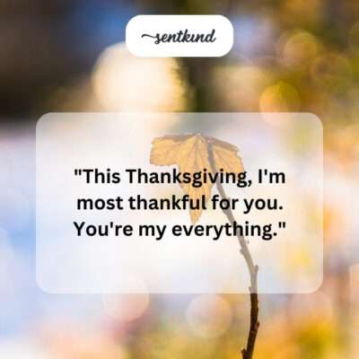 Most thankful for you.