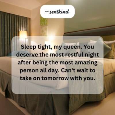 Sweet dreams, my queen. Tomorrow's adventures await!