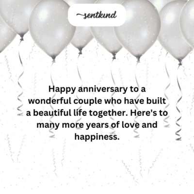 A wonderful couple and a beautiful life.