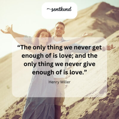 Love is the infinite resource we should strive to both receive and share abundantly.