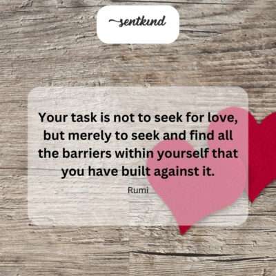 Unblock your heart.