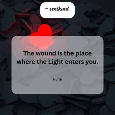 Light enters through our wounds.