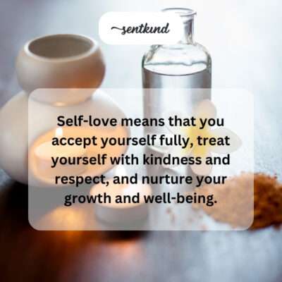 Fully accept, respect, and nurture yourself.