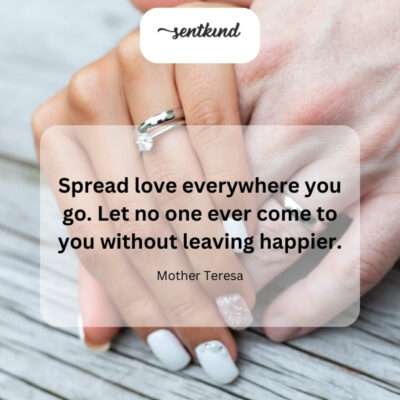 Spreading love and happiness.