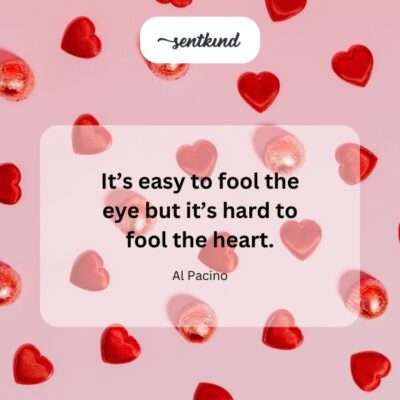 The heart sees deeper than the eye.